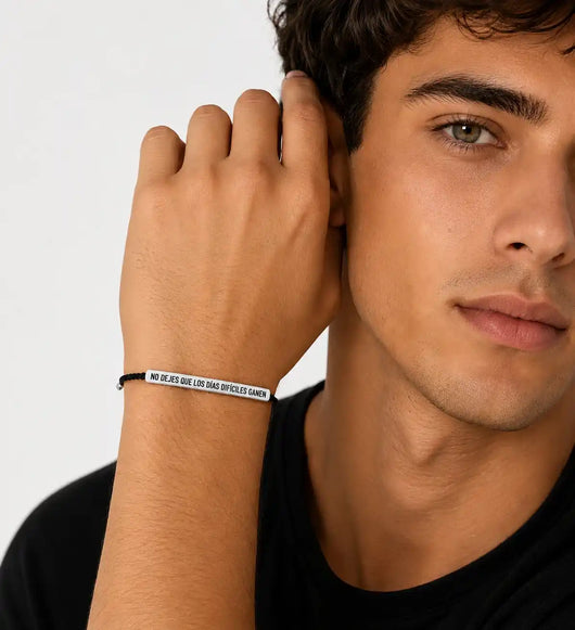 Pulseras "No dejes que los días difíciles ganen" 2x1 ✨