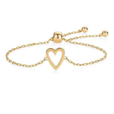 Set de Pulseras Corazones Inseparables 💕Oro y Plata Laminado 14K