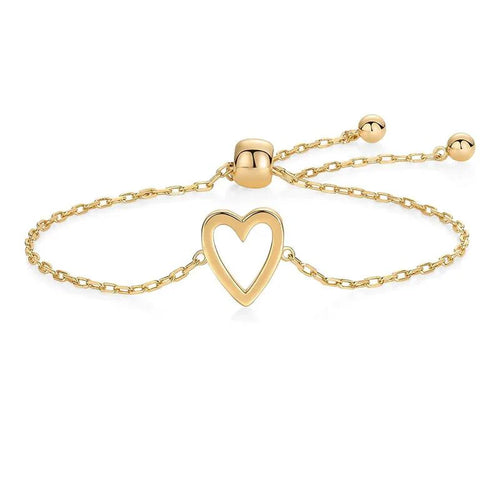 Set de Pulseras Corazones Inseparables 💕Oro y Plata Laminado 14K